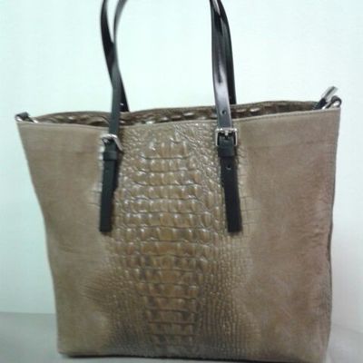 Sac cuir croco