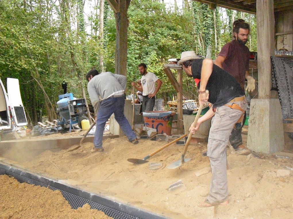 Chantier d'automne, octobre 2009 (fondations, bûcheronnage)