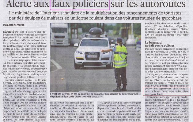 attention aux faux policiers