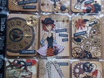 Steampunk Pocket Letter avec un tampon de Julie nuttingll