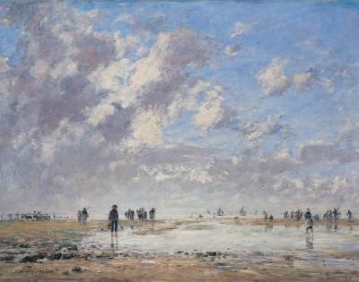 Eugène Boudin chez Marianne, le tableau du samedi, Marée Basse à Etaple