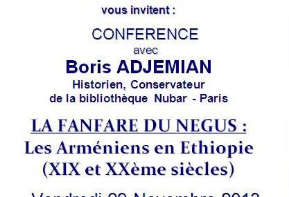 Les Arméniens d'Ethiopie par Boris Adjemian