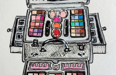 SKETCHBOOK TOUR - mon Inktober 2023 : encre, aquarelle, gouache, crayons de couleur...