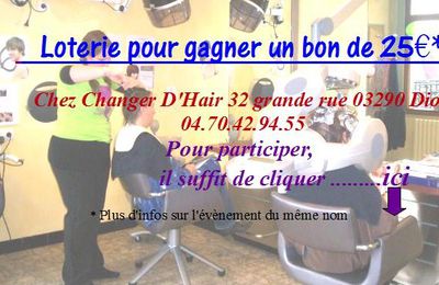 Loterie pour gagner un bon de 25€