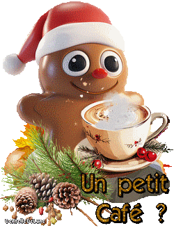 Un petit Café - bonhomme de Noël-a