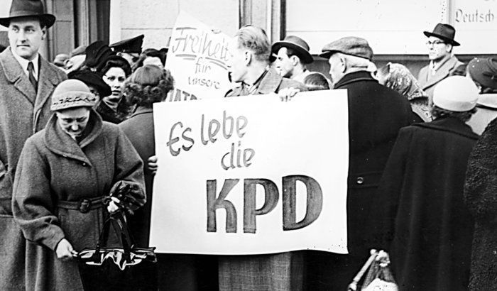 Interdiction  Parti communiste d'Allemagne le 17 août 1956