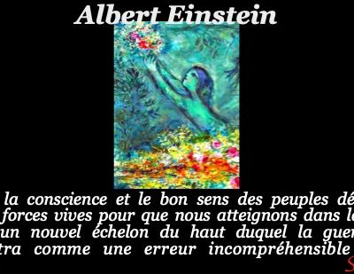 La conscience et le bon sens des peuples... - Albert Einstein