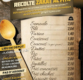 Récolte zakat al fitr