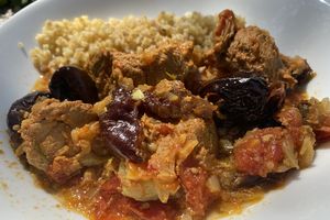 le tajine d'agneau confit aux pruneaux de Babette DE ROZIERES Recette WW 8 💚💙 💜