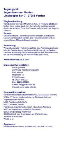 6.10.11 Regionalkongress Schule Ohne Rassismus/Schule Mit Courage