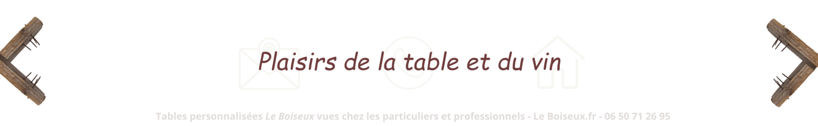 Table de repas en bois recyclé sur mesure