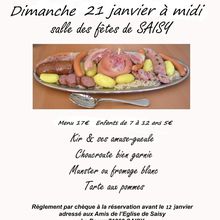 CHOUCROUTE 2018 (Les inscriptions sont terminées)