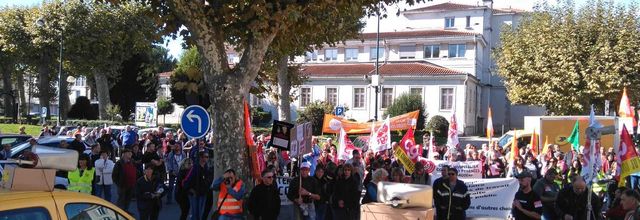 *10 octobre 2017 - Le show des postiers en grève, une mobilisation de folie !*