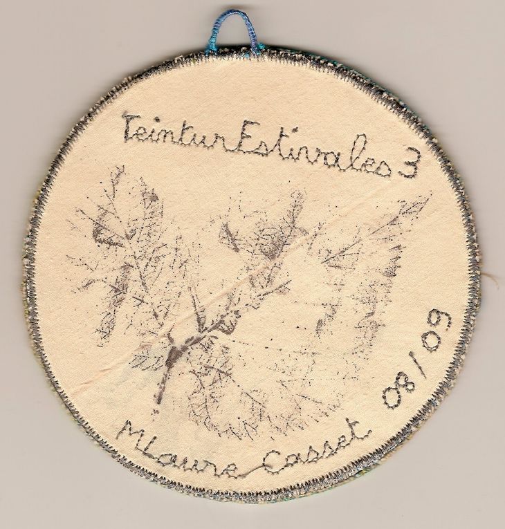 récup de CD pour une déco textile