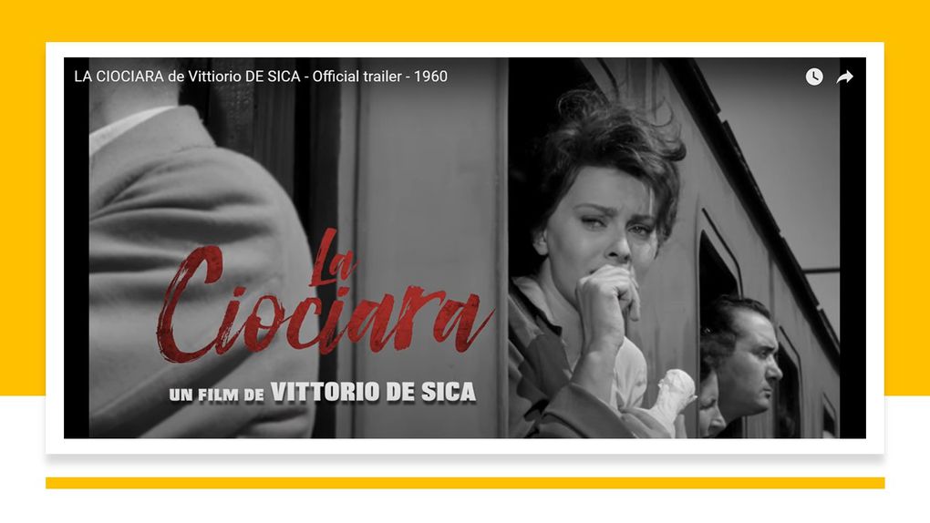 VIC SOPHIA LOREN plays La Ciociara (Vittorio De Sica, 1960) (20th c.)