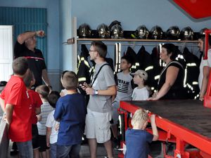 Visite chez les sapeurs-pompiers d'Algrange en 2015