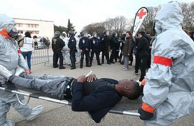 Une simulation d'attentat à Cannes hier matin