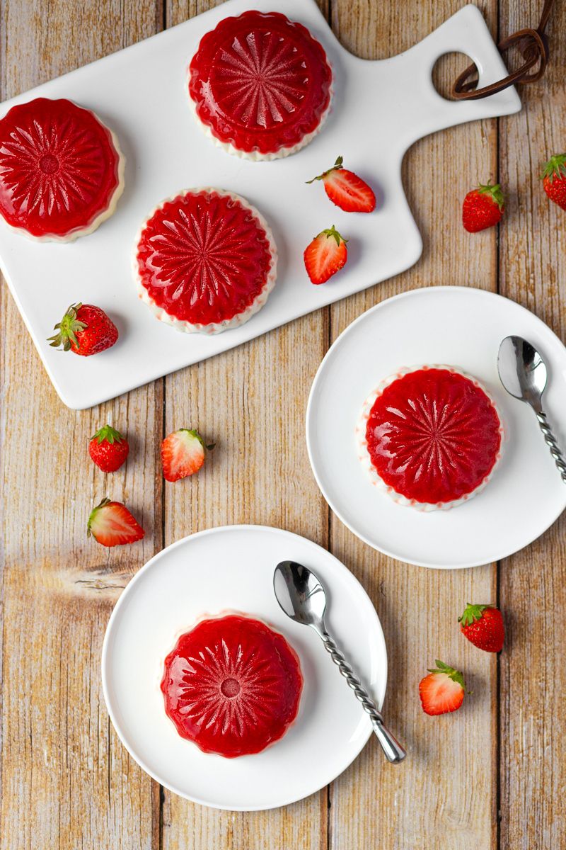 panna cotta vanille fraises