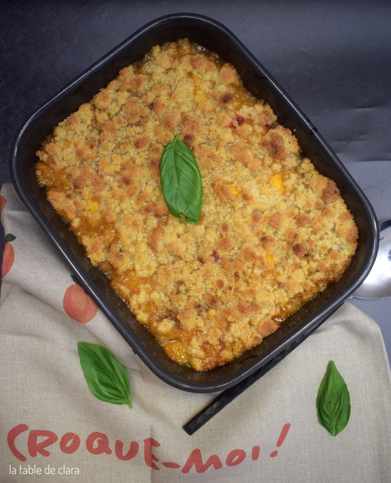 Crumble brugnons jaunes