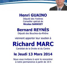 Henri GUAINO et Bernard REYNES viennent soutenir Richard MARC.