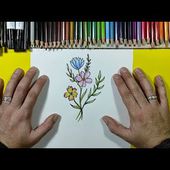 Como dibujar flores 💐 paso a paso 8 | How to draw flowers 💐 8