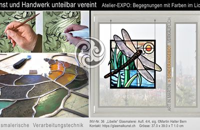 Auswahl im professionellen Glasmaler-Atelier in CH-3013 Bern