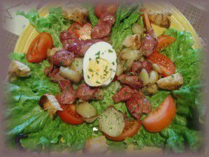 SALADE DE GESIERS CONFITS