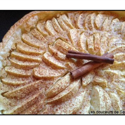 Tarte aux pommes rapide à la cannelle