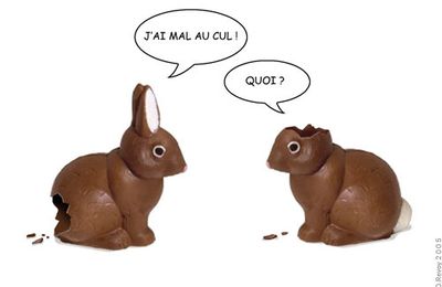 Les lapins pondent des oeufs