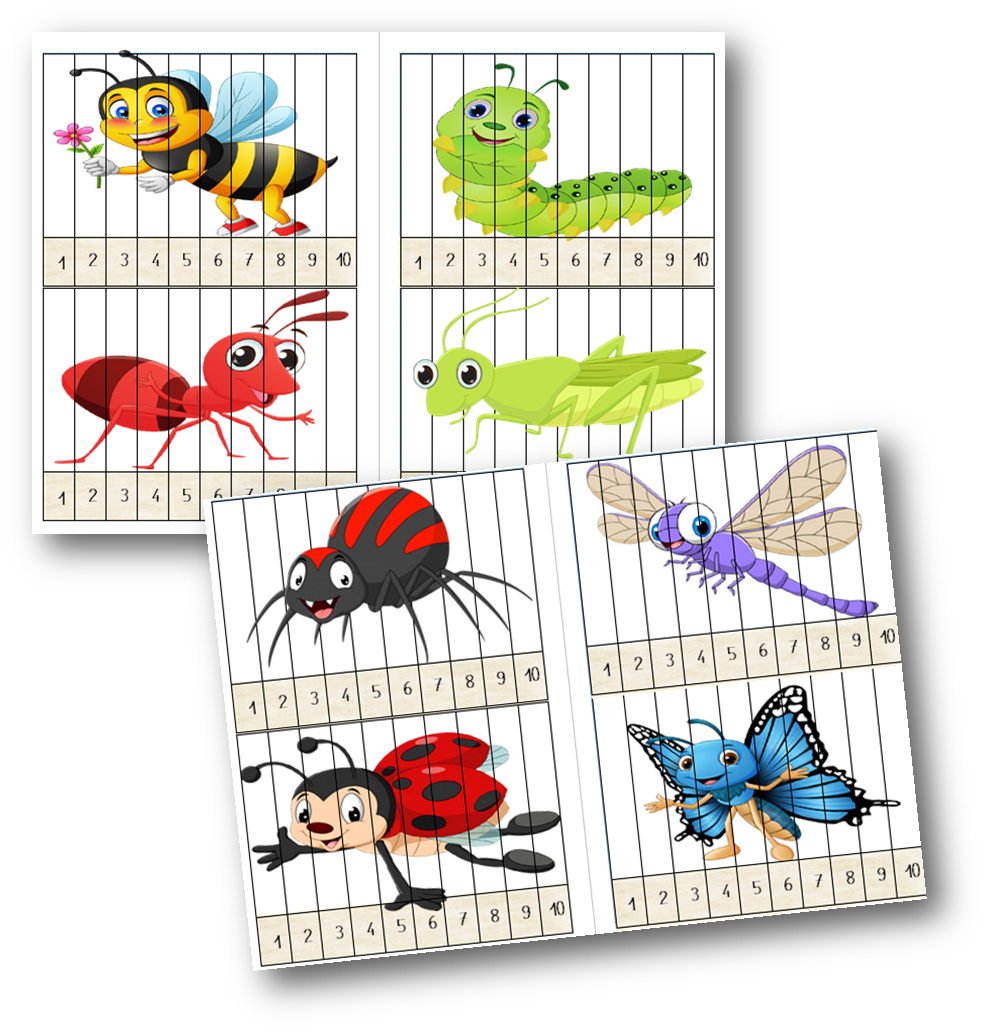 Page De Garde Insecte Pour Mettre Sur Un Cahier Les insectes : Puzzles - Mes tresses D Zécolles