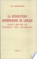 La révolution kantienne du langage chez Humboldt (Ole Hansen-Löve) 