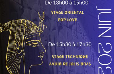 Stages de Danse Orientale le 8 juin 2024 à Besançon avec Sorahia