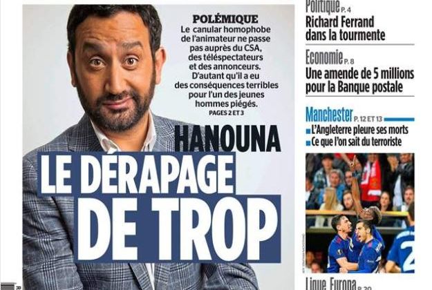 Ce jeudi, l'édito du Parisien cible Cyril Hanouna qui "abuse de l'indécence".