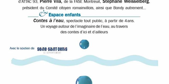 Vendredi 25 novembre : comment démocratiser la gestion de l'eau ?