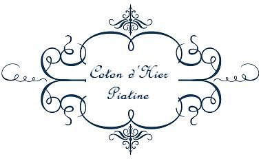 ** Coton d'Hier ** + Frise Picot au crochet .