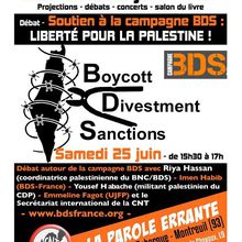 FESTIVAL DE LA CNT: « Soutien à la Campagne BDS : Liberté pour la Palestine ! ». 24-26 juin 2016