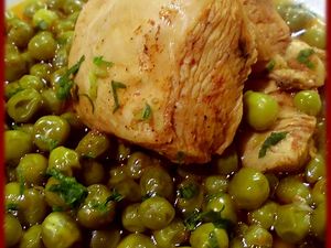  Tajine de petit-pois au poulet  (Jeu de blog janvier2013)
