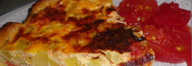 Quiche d'été courgettes et tomates