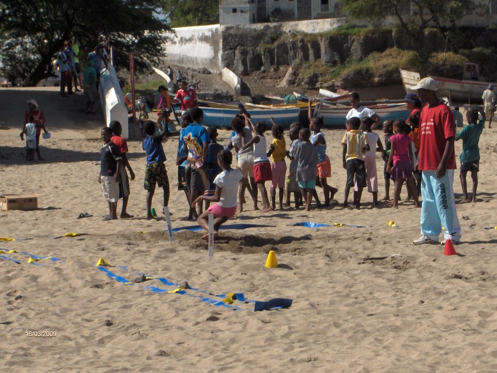 Initiation réalisée sur la plage de Tarrafal le samedi 20 novembre