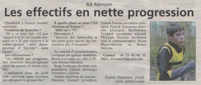 Quelques images,articles de journaux sur les compétitions de la saison 2010-2011