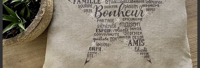 SAL Bonheur sur une grille d'Histoires de lin