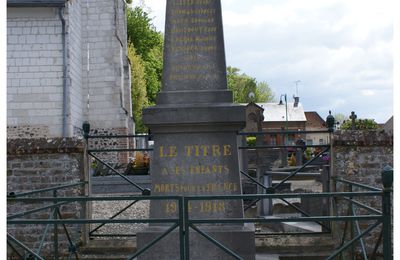 LE TITRE : son monument aux morts