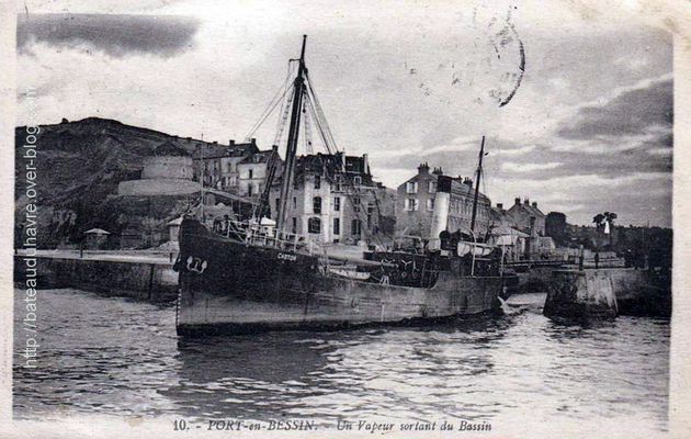 Les Cargos de la Cie Normande de Navigation  en CPA