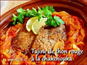Tajine de thon rouge à  la chekchouka