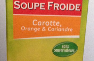 Soupe froide carotte coriandre