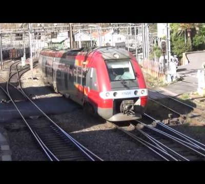 Trafic et manoeuvres ferroviaires en gare de Cerbère