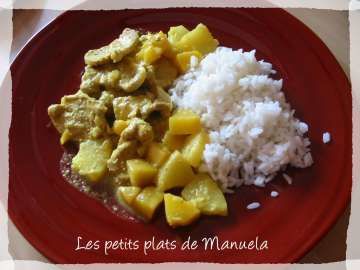 Emincé de porc à la mangue