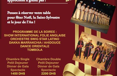 Soirée de Fin d'année 2012 Au Zalagh Parc Palace Fés