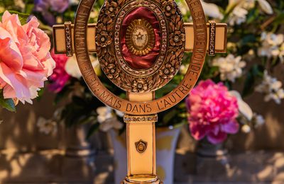 Venue des reliques de Sainte Bernadette