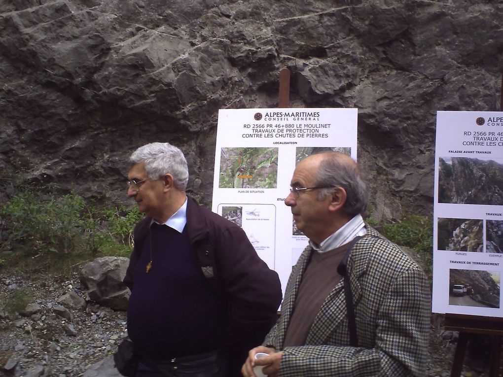 La grande Famille Moulinoise réunie pour l'ouverture de la route MOULINET SOSPEL